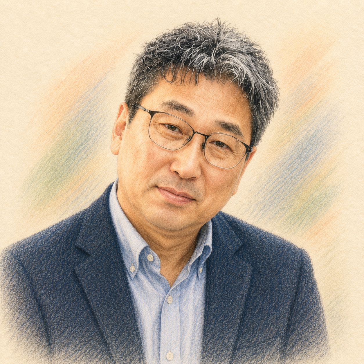 문웅기 이사의 파스텔 연필 초상화